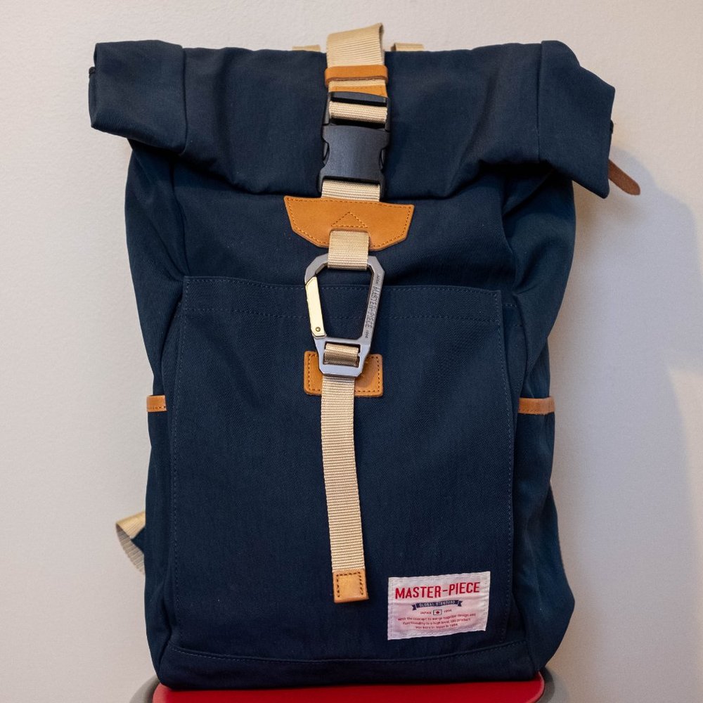 Master-Piece Japan Navy Link Rucksack - backpack